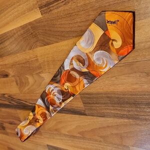 Jerry Garcia Necktie Orange 100% Silk Emerging Elephant Pen & Ink Collection